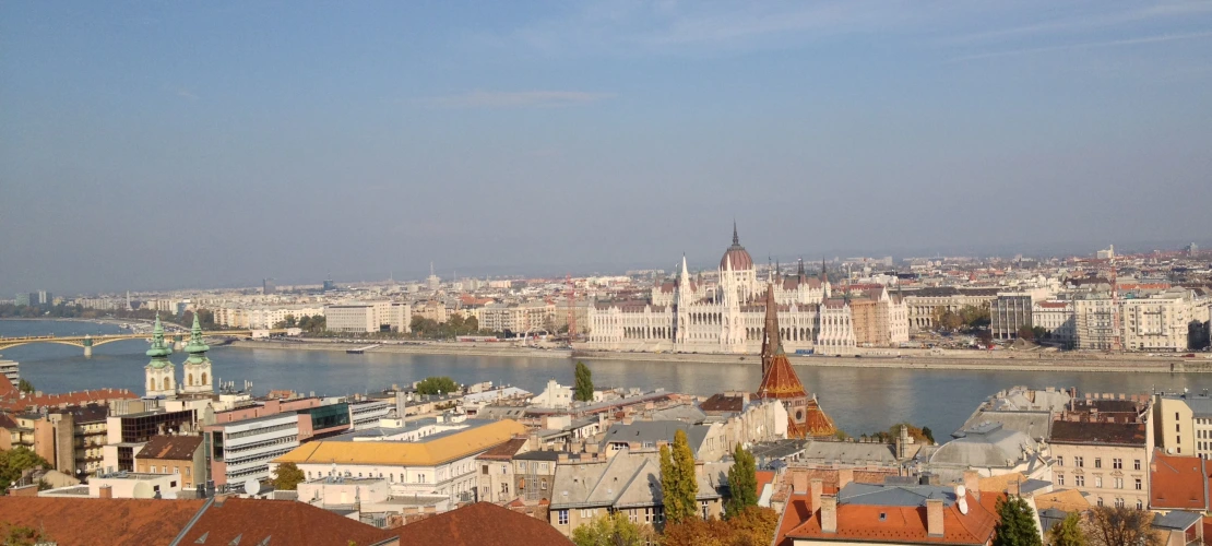 View of Hungarian Parliament across Danube (Photo by R. Varady)
