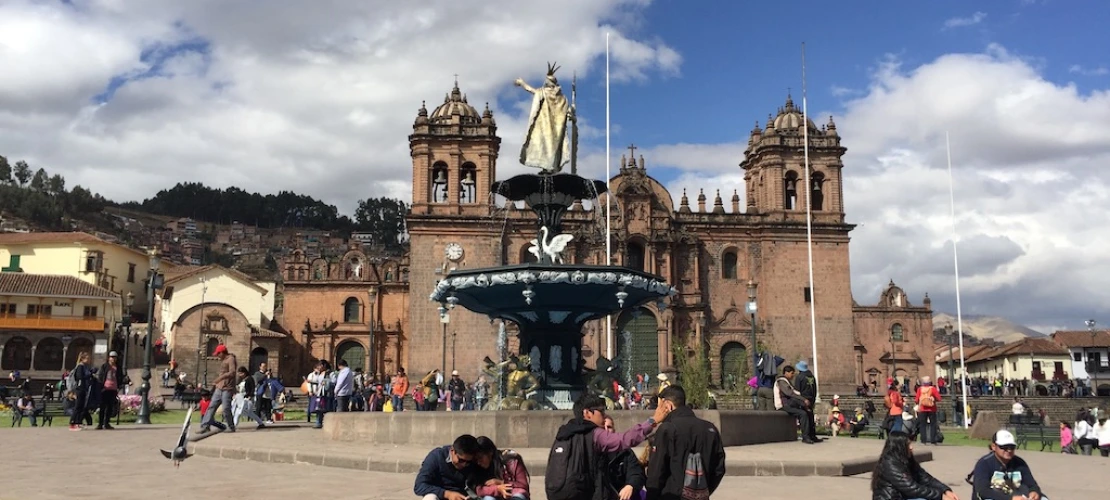 Main plaza in Cusco, Peru (R. Varady)