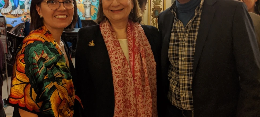 Mexican Ambassador to the U.S., Martha Bárcena (pictured with Adriana and Chris).