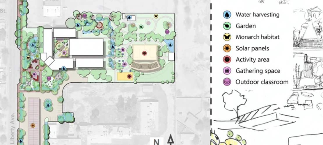 Master plan for the landscape design of STAR Academic High School