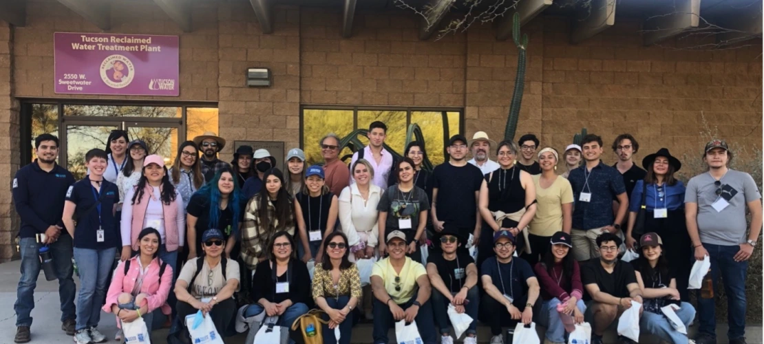 International team visiting Tucson Water facilities in Tucson, Arizona in March 2022.