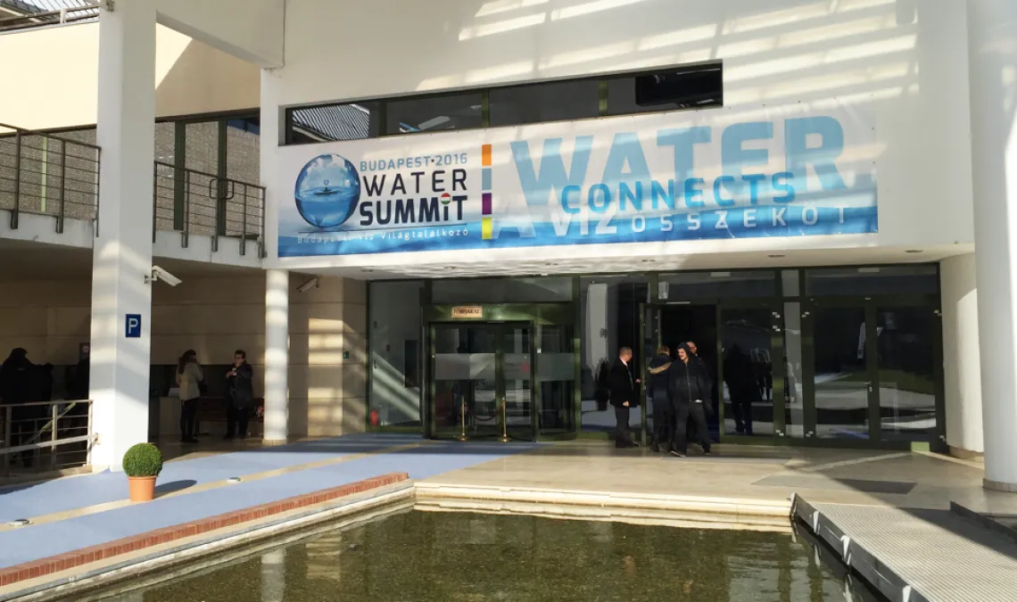 Budapest Water Summit at Millenáris Park (Photo by R. Varady)