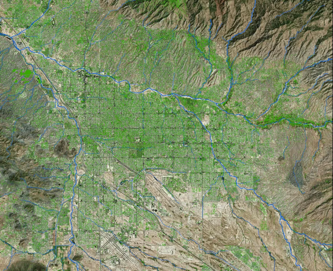 Figure 2. Tree canopy in Tucson (Data from Pima Association of Governments). 