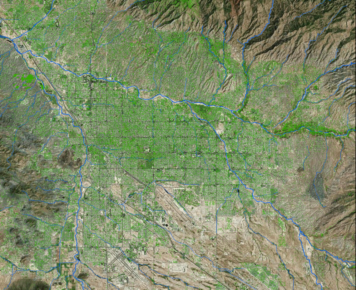 Figure 2. Tree canopy in Tucson (Data from Pima Association of Governments). 