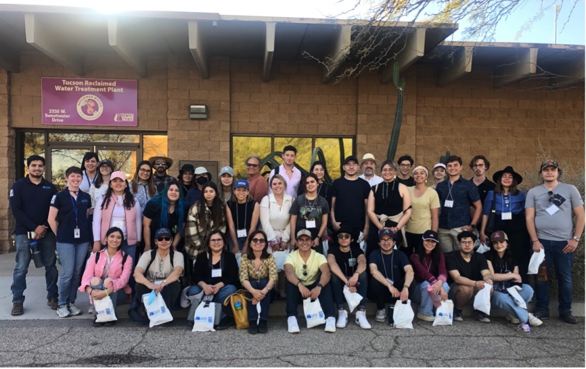 International team visiting Tucson Water facilities in Tucson, Arizona in March 2022.