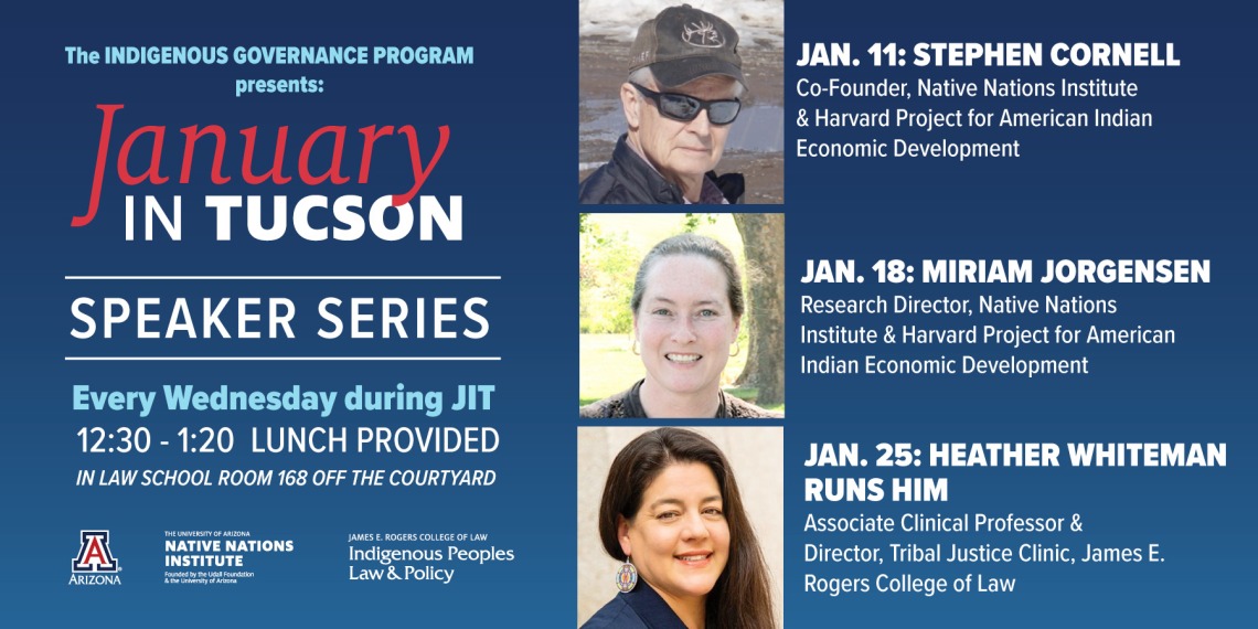 January in Tucson 2023 Speaker Series event image with speakers