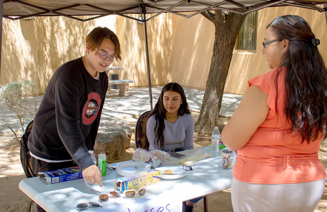 Participants and customers at the NAYEP Marketplace