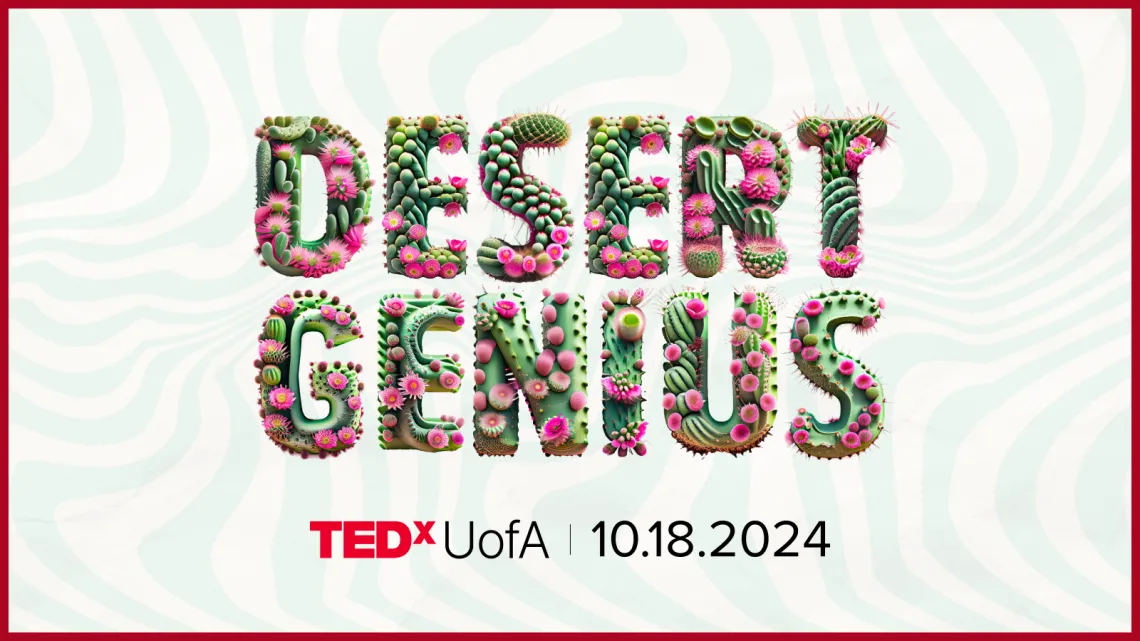 TedX Desert Genuis Graphic with 10/18/24 date