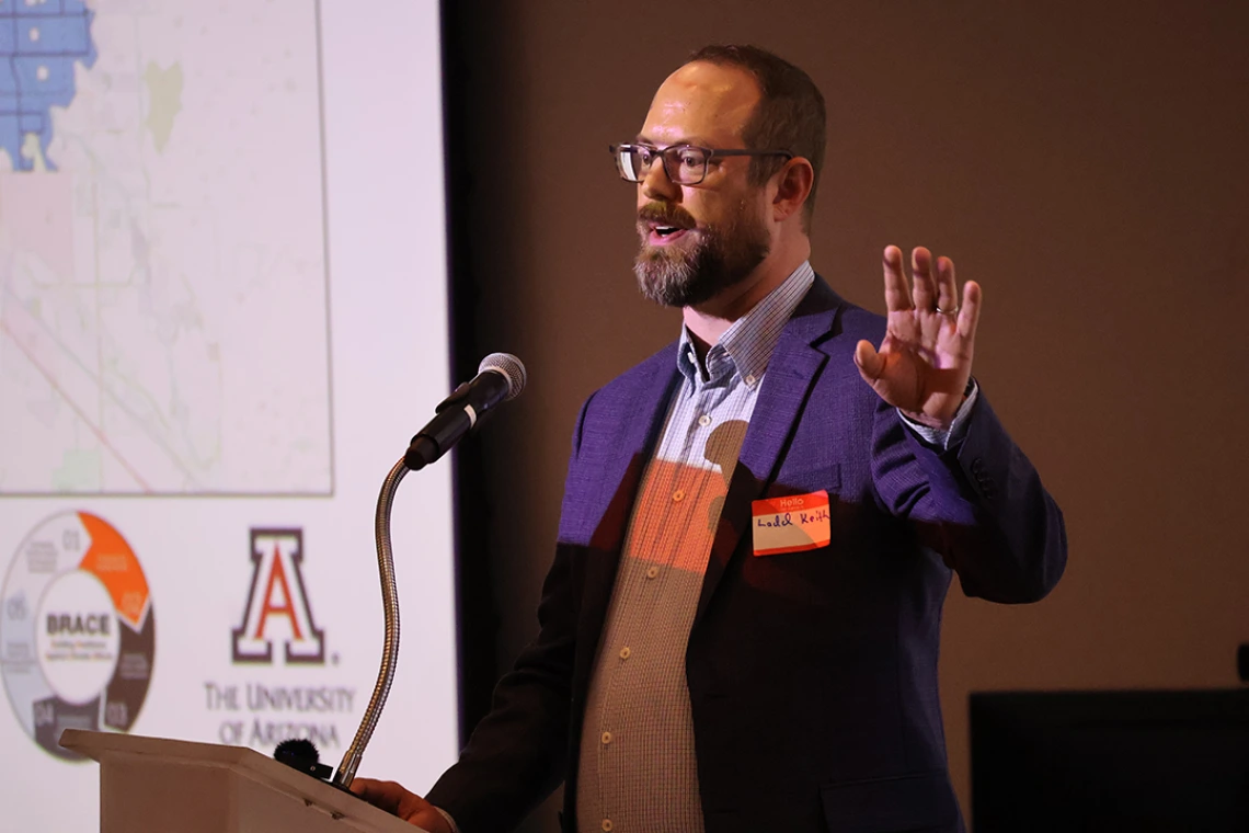 Ladd Keith speaks at the 2025 Southern Arizona Heat Summit