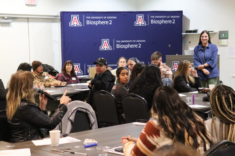 Carrie Seay-Fleming listens as a participant shares during the workshop portion of the event