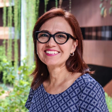 portrait of adriana zuniga-teran at the U of A's ENR2 building