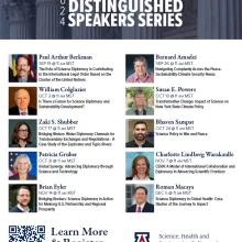 Flyer for 2024 Science and Diplomacy Speaker series