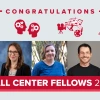 A graphic showing portraits of the 5 udall center fellows in a row