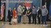 Governor Tim Walz and Chairman Kevin Jensvold of the Upper Sioux Community shake hands during the Upper Sioux State Park land transfer ceremony